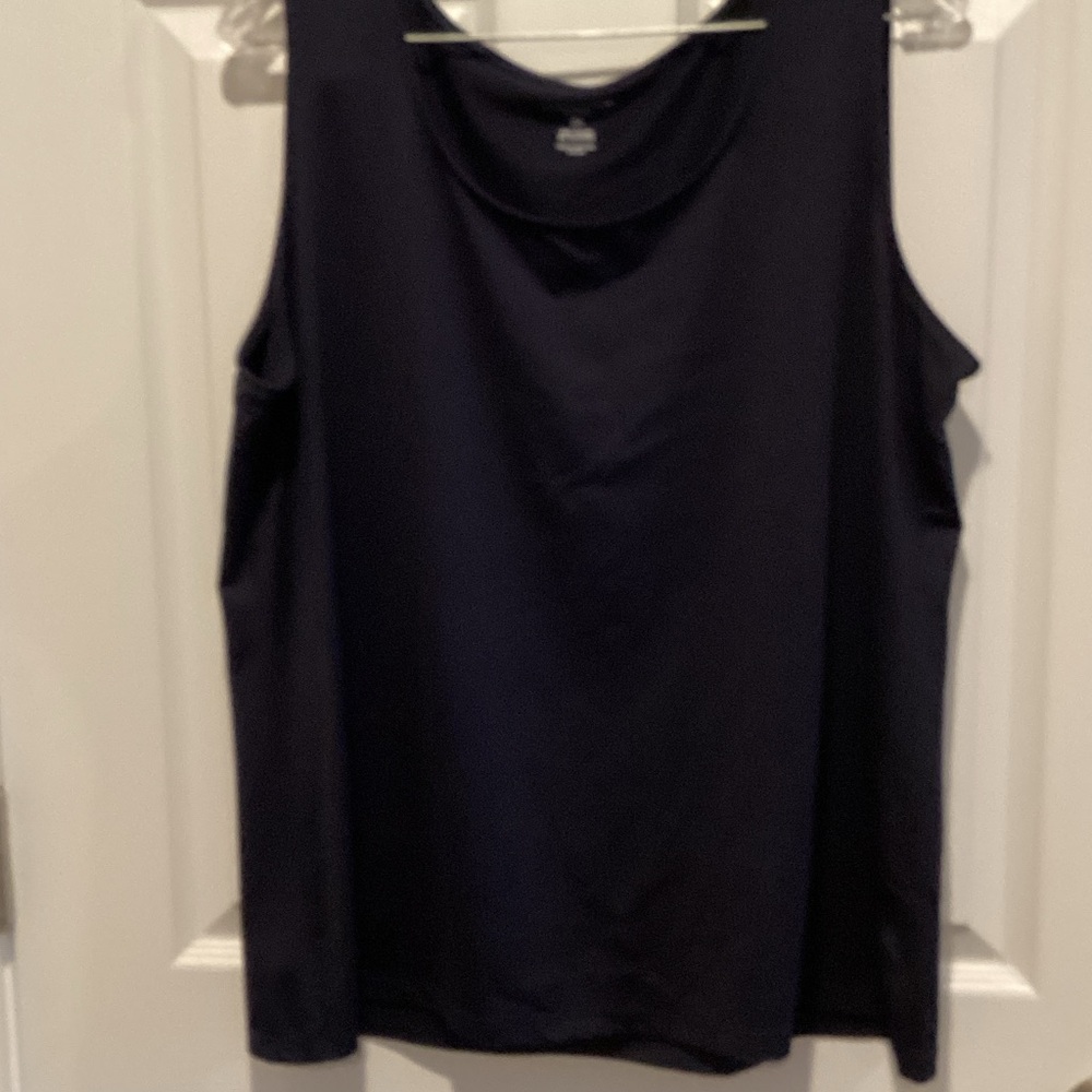 Charter Club Navy Sleeveless Tank Top